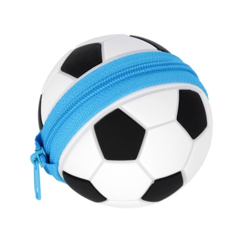 Piórnik silikon 1zamek siatka Football STARPAK 553824