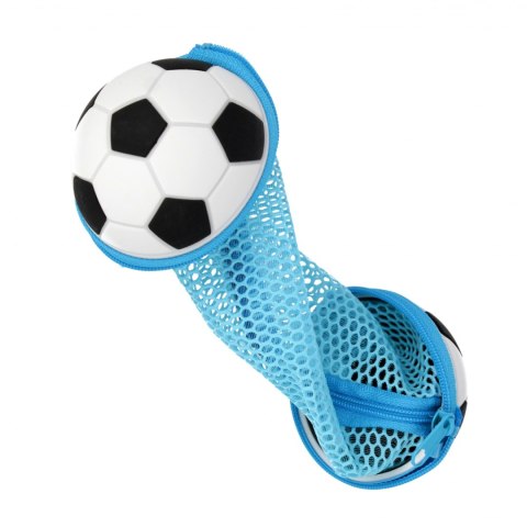 Piórnik silikon 1zamek siatka Football STARPAK 553824
