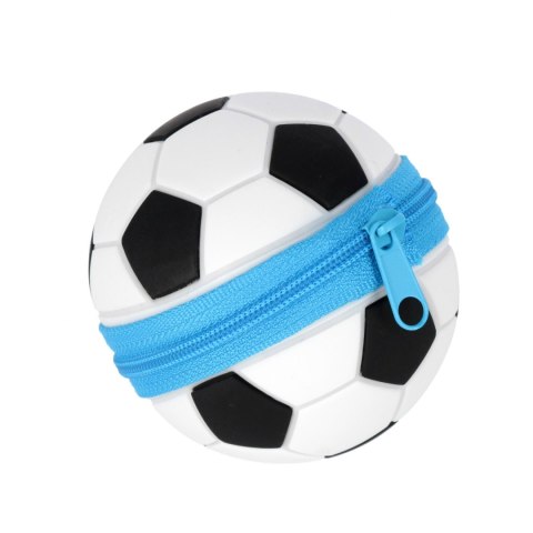 Piórnik silikon 1zamek siatka Football STARPAK 553824
