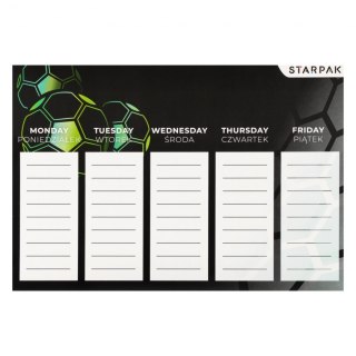 Plan lekcji z naklejkami na zeszyt Football STARPAK 553579