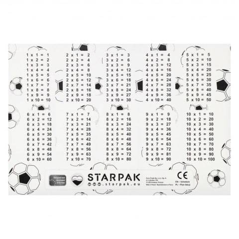 Plan lekcji z naklejkami na zeszyt Football STARPAK 553579