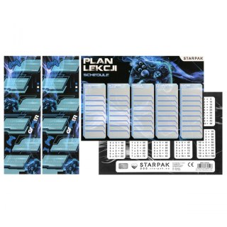 Plan lekcji z naklejkami na zeszyt Pad STARPAK 553577