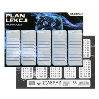 Plan lekcji z naklejkami na zeszyt Pad STARPAK 553577