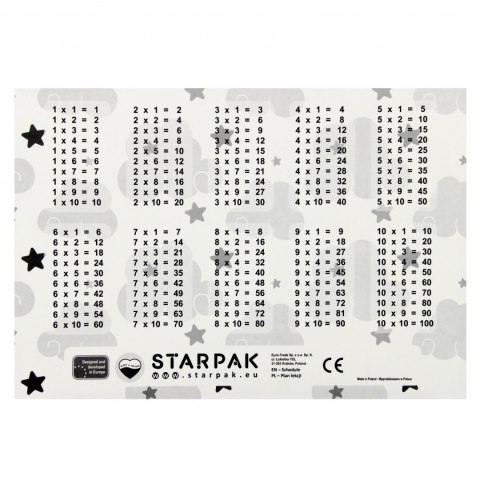 Plan lekcji z naklejkami na zeszyt Unicorn STARPAK 553572