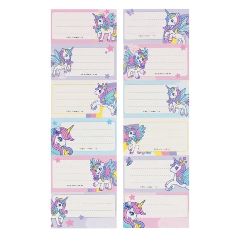 Plan lekcji z naklejkami na zeszyt Unicorn STARPAK 553572