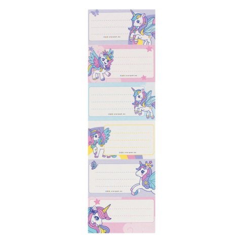Plan lekcji z naklejkami na zeszyt Unicorn STARPAK 553572