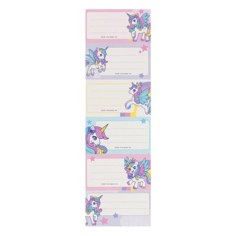 Plan lekcji z naklejkami na zeszyt Unicorn STARPAK 553572