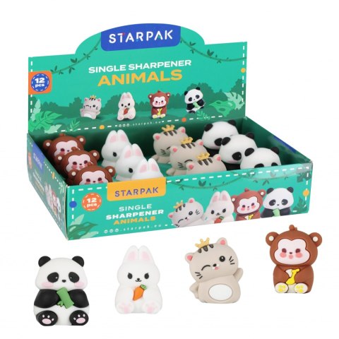 Temperówka pojedyncza Animal op.12szt. STARPAK 540806