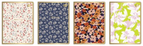 ZESZYT A5/80K KRAT METALC FLORAL INT FOL A 10