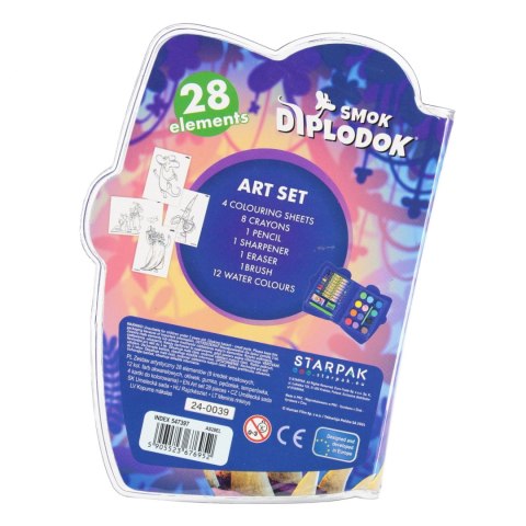 Zestaw artystyczny 28 elementów Diplodok STARPAK 547397