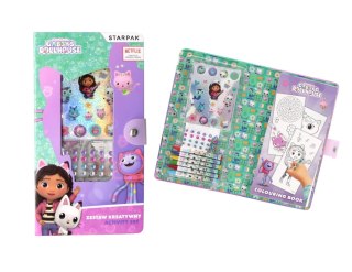 Zestaw kreatywny do kolorowania naklejki, kredki, diamenciki Gabby s Dollhouse STARPAK 552492
