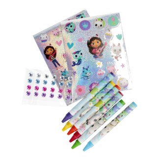 Zestaw kreatywny do kolorowania naklejki, kredki, diamenciki Gabby s Dollhouse STARPAK 552492