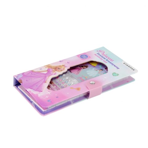 Zestaw kreatywny do kolorowania naklejki, kredki, diamenciki Princess STARPAK 552494