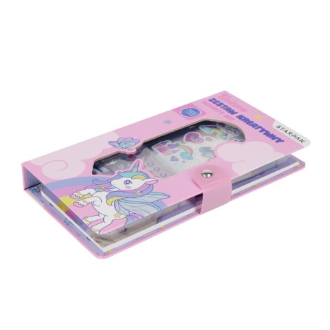 Zestaw kreatywny do kolorowania naklejki, kredki, diamenciki Unicorn STARPAK 552493