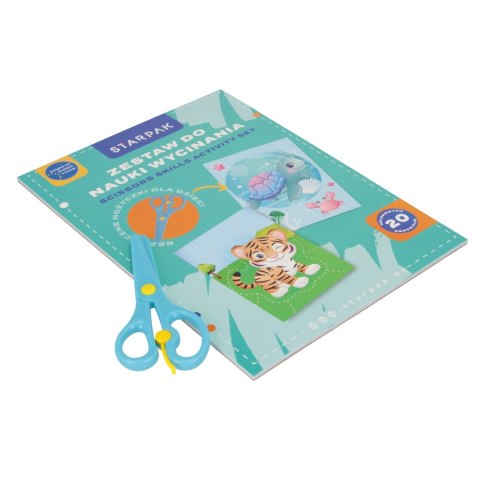Zestaw kreatywny do nauki wycinania A4 z nożyczkami Animals STARPAK 552509