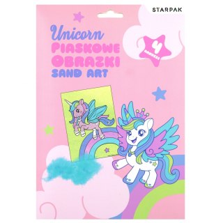 Zestaw kreatywny piaskowe obrazki Unicorn STARPAK 549173