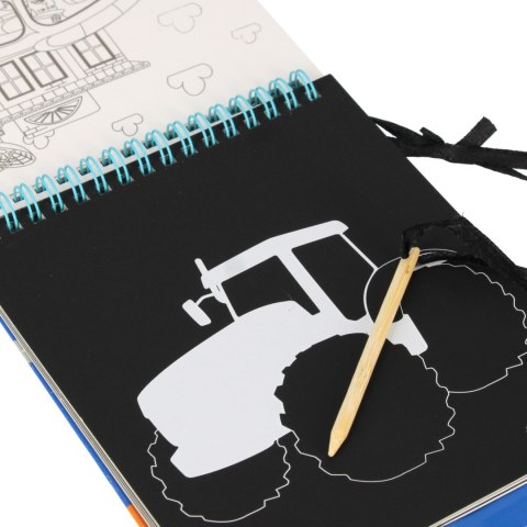 Zestaw kreatywny wydrapywanka z kolorowanką Vehicles STARPAK 552512
