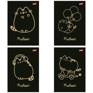 Zeszyt A5/60k kratka laminowany Pusheen U-pap A 10 ST. MAJEWSKI 675232