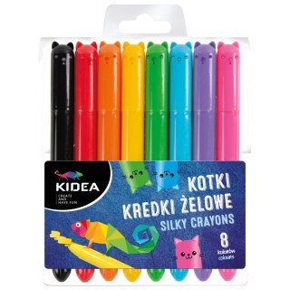 KREDKI GEL 8KOL KOTKI W SZTYFCIE DERF KIDEA ETUI