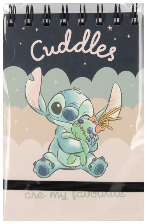 Kołonotes z gumką A6/96k kratka Stitch A 10 BENIAMIN 114038 BEN