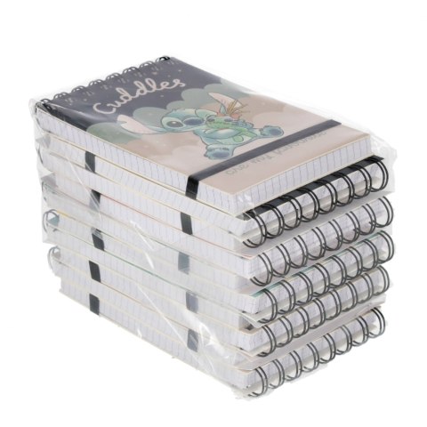 Kołonotes z gumką A6/96k kratka Stitch A 10 BENIAMIN 114038 BEN