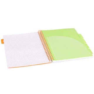 Kołozeszyt A4 100 kartek kratka neon granatowy Pukka PILOT PADS009