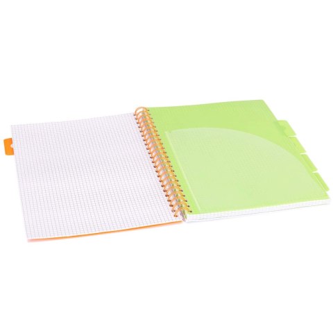 Kołozeszyt A4 100 kartek kratka neon granatowy Pukka PILOT PADS009