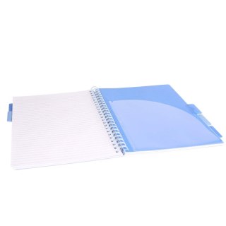 Kołozeszyt A4/100K linia oprawa PP 80g czarny Unicorn STRIGO PADS090