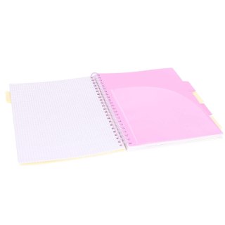 Kołozeszyt A4/100k kratka oprawa PP 80g Meduza czarna STRIGO PADS049