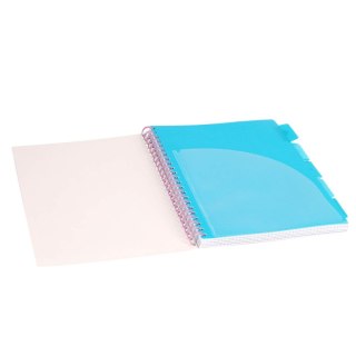 Kołozeszyt A4/100k kratka oprawa PP 80g Ośmiornica granatowa STRIGO PADS048