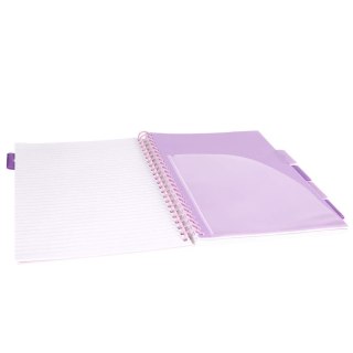 Kołozeszyt A4/100k linia oprawa PP 80g czarna Panda STRIGO PADS093