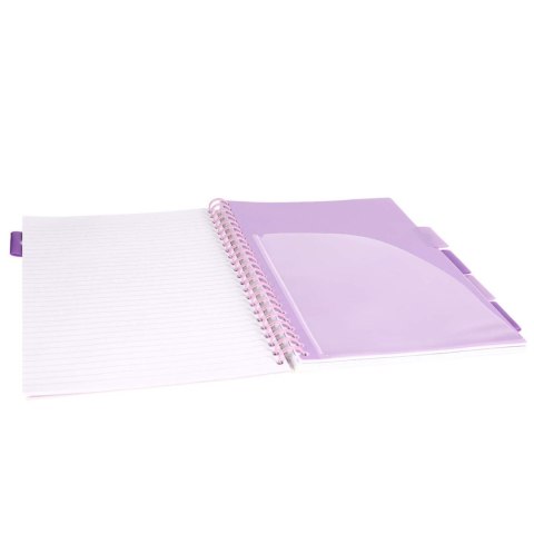 Kołozeszyt A4/100k linia oprawa PP 80g czarna Panda STRIGO PADS093