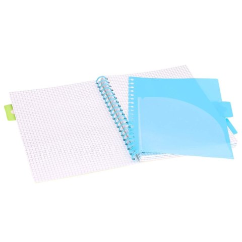 Kołozeszyt B5 100 kartek kratka neon żółty Pukka PILOT PADS014
