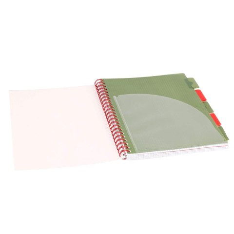 Kołozeszyt B5/100k kratka oprawa PP 80g Papuga czarna STRIGO PADS063