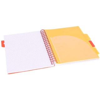 Kołozeszyt B5/100k kratka oprawa PP 80g Tukan biały STRIGO PADS064