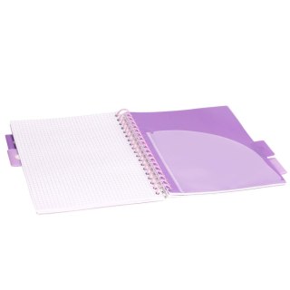 Kołozeszyt B5/100k kratka oprawa PP 80g czarna Panda STRIGO PADS025