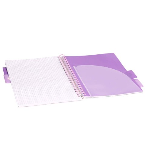 Kołozeszyt B5/100k kratka oprawa PP 80g czarna Panda STRIGO PADS025