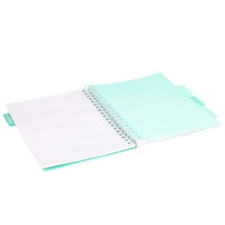 Kołozeszyt B5/100k kratka oprawa PP 80g czarny Kot STRIGO PADS023