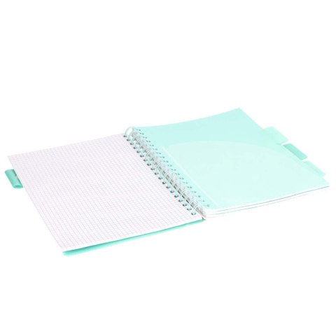 Kołozeszyt B5/100k kratka oprawa PP 80g czarny Kot STRIGO PADS023