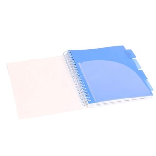 Kołozeszyt B5/100k kratka oprawa PP 80g czarny Unicorn STRIGO PADS022