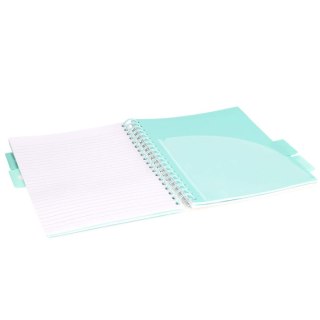 Kołozeszyt B5/100k linia oprawa PP 80g czarny Kot STRIGO PADS095