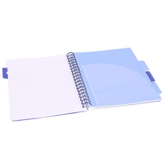 Kołozeszyt B5/100k linia oprawa PP 80g czarny Tygrys STRIGO PADS096