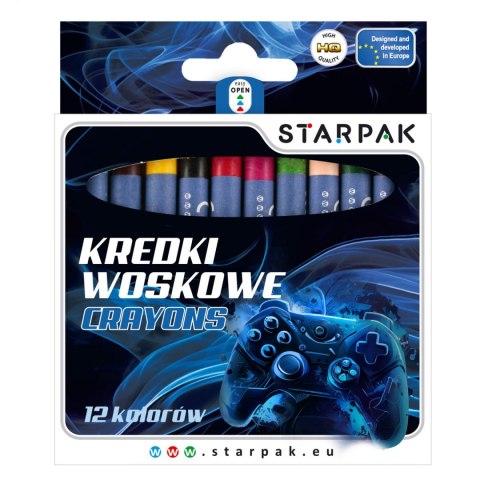 Kredki woskowe 12 kolorów Cuties Pad STARPAK 559672