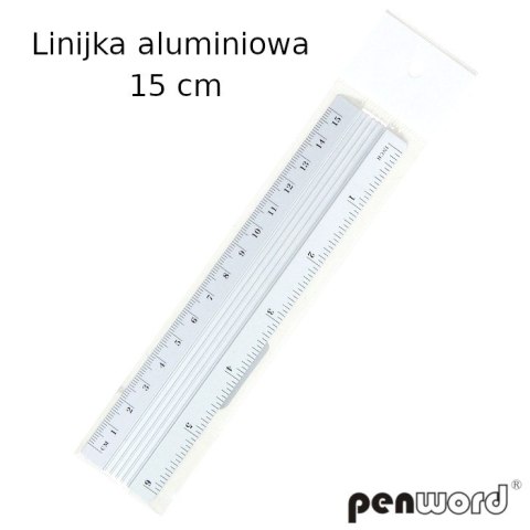 LINIJKA ALUMINIOWA 15cm PENW PBH