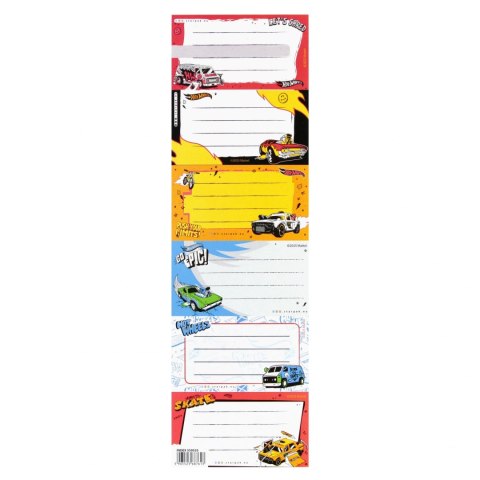 Naklejki na zeszyt Hot Wheels A 25 STARPAK 559535