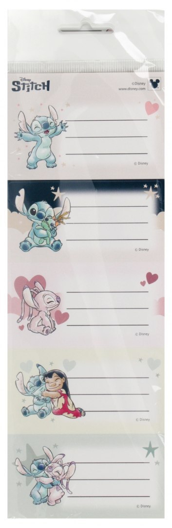 Naklejki na zeszyt Stitch 10szt A 15 BENIAMIN 114043 BEN