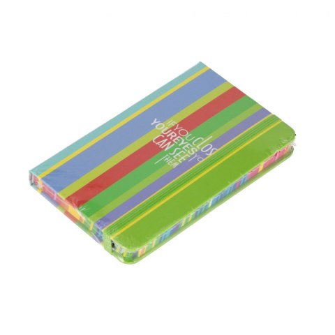 Notes z gumką A6/80k linia oprawa twarda mix MFP 7501620MFP