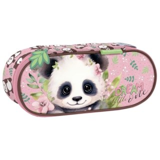 Piórnik saszetka owalna 1zamek 1klapka Panda 10 DERFORM PIAPA10