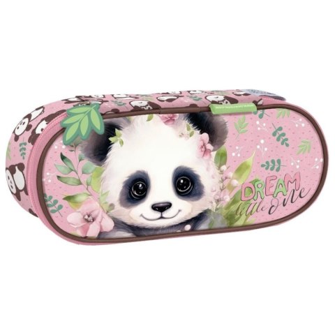Piórnik saszetka owalna 1zamek 1klapka Panda 10 DERFORM PIAPA10