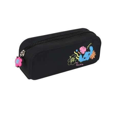 Piórnik silikonowy 1 zamek Stitch czarny CoolPack PATIO 80914 PTR